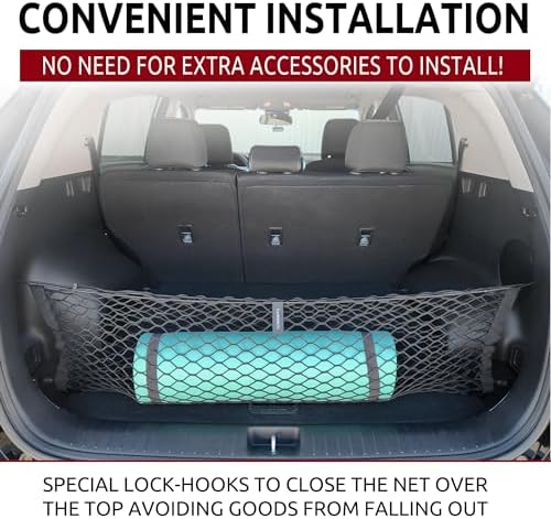 Envelope Style Elastic Trunk mesh Cargo net for kia sportage 2017-2026 - Premium Trunk Organizers and Storage - Luggage net for Crossover kia sportage