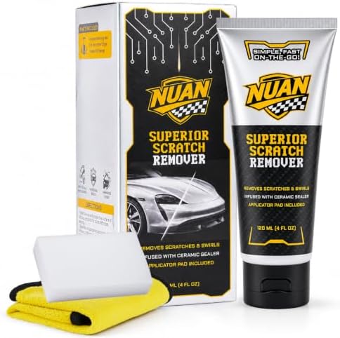 NUAN 2-IN-1 Scratch Removal Wax, Repair Car Scratches & Shine for Vehicles