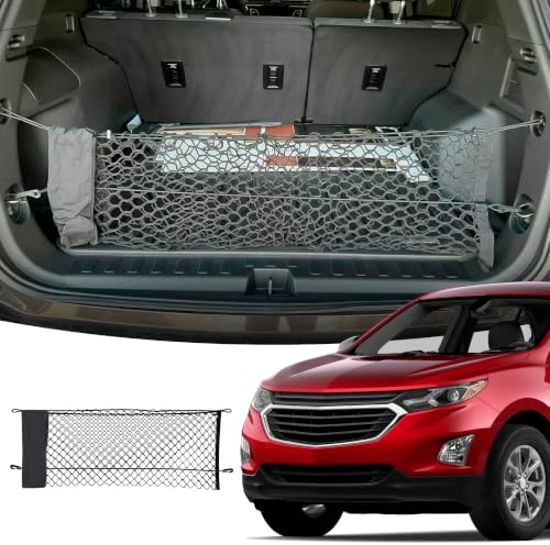 Trunk Envelope Style Mesh Cargo Net for Chevrolet Equinox LS LT RS 2018-2026 - Car Accessories - Premium Trunk Organizer and Storage - Vehicle Carrier Organizer for Chevrolet Equinox