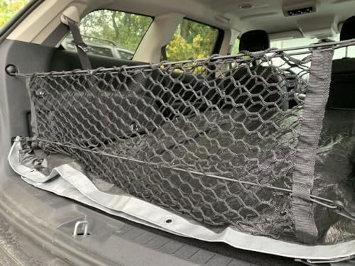 Rear Trunk Organizer Cargo Net for Dodge Journey 2009-2020 – Envelope Style Cargo Net for SUV - Premium Mesh Car Trunk Organizer Vehicle Carrier Storage -Compatible with Journey