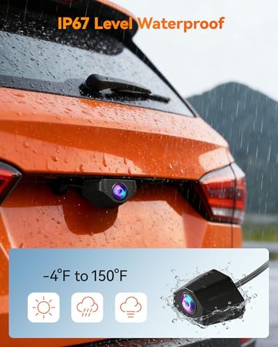 WOLFBOX 2.5K HDR IP67 Rear Camera, 21.3ft Threaded 6-Pin, G900 PRO/TriPro