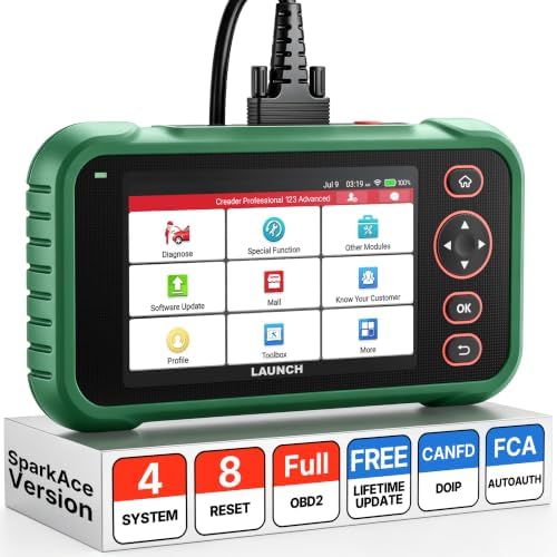 LAUNCH CRP123 Advanced OBD2 Scanner, 8 Reset Scan Tool for 98% Car Brand