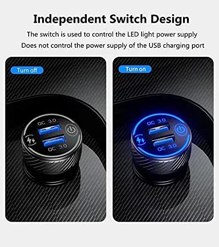 KEWIG Car Charger, 36W 3A Fast Car Charger Adapter