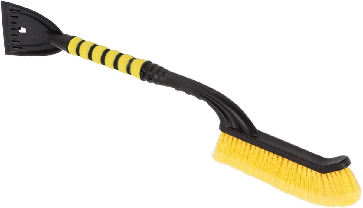 ZJchao Snow Brush Detachable Ice Scraper Snow Removal Tool with Foam Grip for Cars Trucks (Yellow Black)