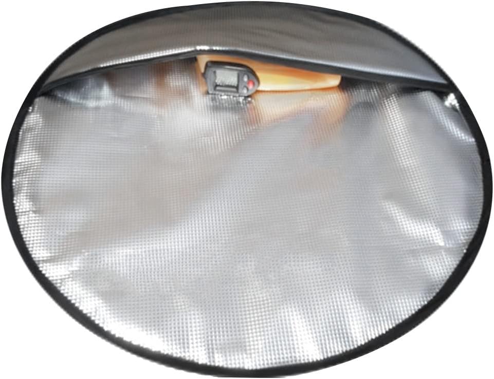 Steering Wheel Sun Shade Cover, Steering Wheel Sun Block Anti-Heat Aluminum Foil Steering Wheel Cover Steering Wheel Sun Heat Shield for SUV Truck Van