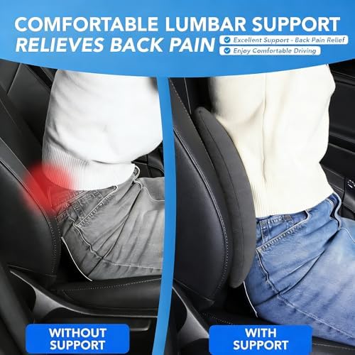 Big Hippo Orthopedic Seat Cushion for Office Chair & Car | Premium Memory Foam, Tailbone & Sciatica Pain Relief, Ergonomic Posture Support, Long Sitting, Driving & Wheelchair