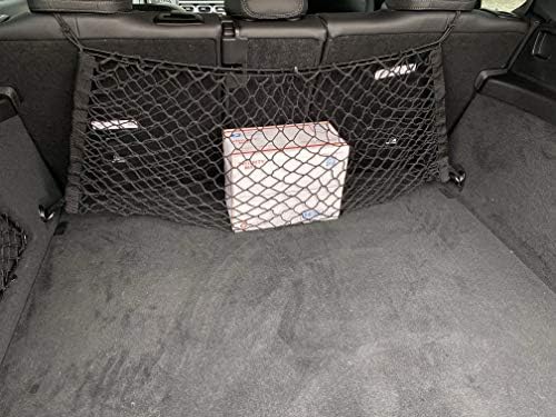 Envelope Style Automotive Elastic Trunk Mesh Cargo Net for Mercedes-Benz GLE W167 2020-2025 - Premium Trunk Organizers and Storage - Luggage Net for SUV - Best Car Organizer for Mercedes-Benz GLE
