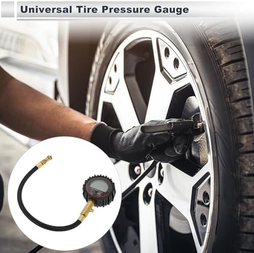 1 Pcs Universal Tire Pressure Gauge 200PSI 2.76" Digital Pressure Gauge without Battery Tyre Air PSI Meter for Motorcycle SUV Truck