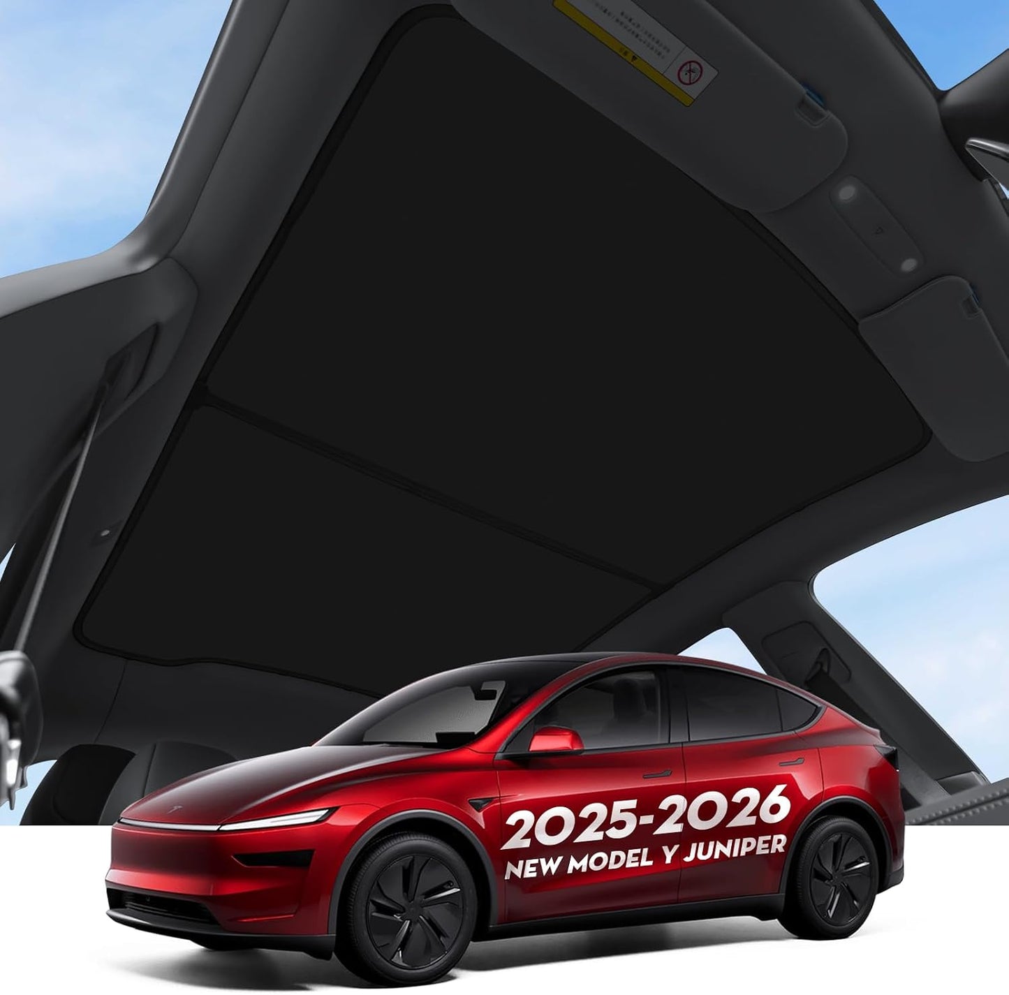 Roof Sunshades for Tesla Model 3, Upgraded Sunroof Shade Sunshade Roof Sun Shade for Tesla Model 3 Accessories 2017-2020 (Ice White)