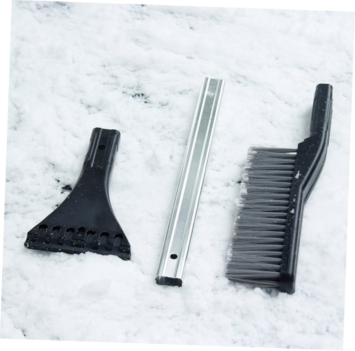 LIOOBO Car Snow Removal Tools Automotive Snow Brush Abs Brush Aluminum Handle Windshield Defroster