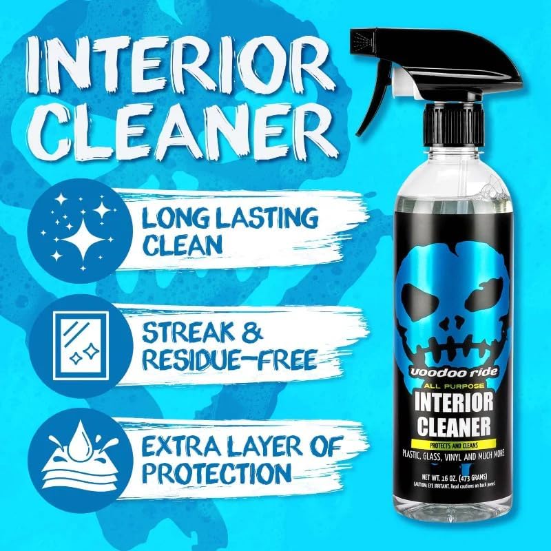 Cobra-Tek Voodoo Ride® All-Purpose Interior Cleaner - Interior All-Surface DYE-Free Cleaner, pH Neutral, UV Protection, Safe on All Interior Surfaces, Fresh New Car Scent