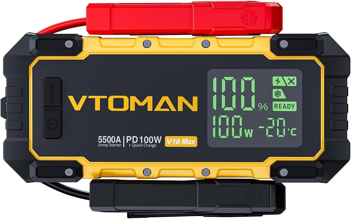 VTOMAN V10 Pro 4500A Jump Starter,Portable Car Starter 12V Lithium Jump Box