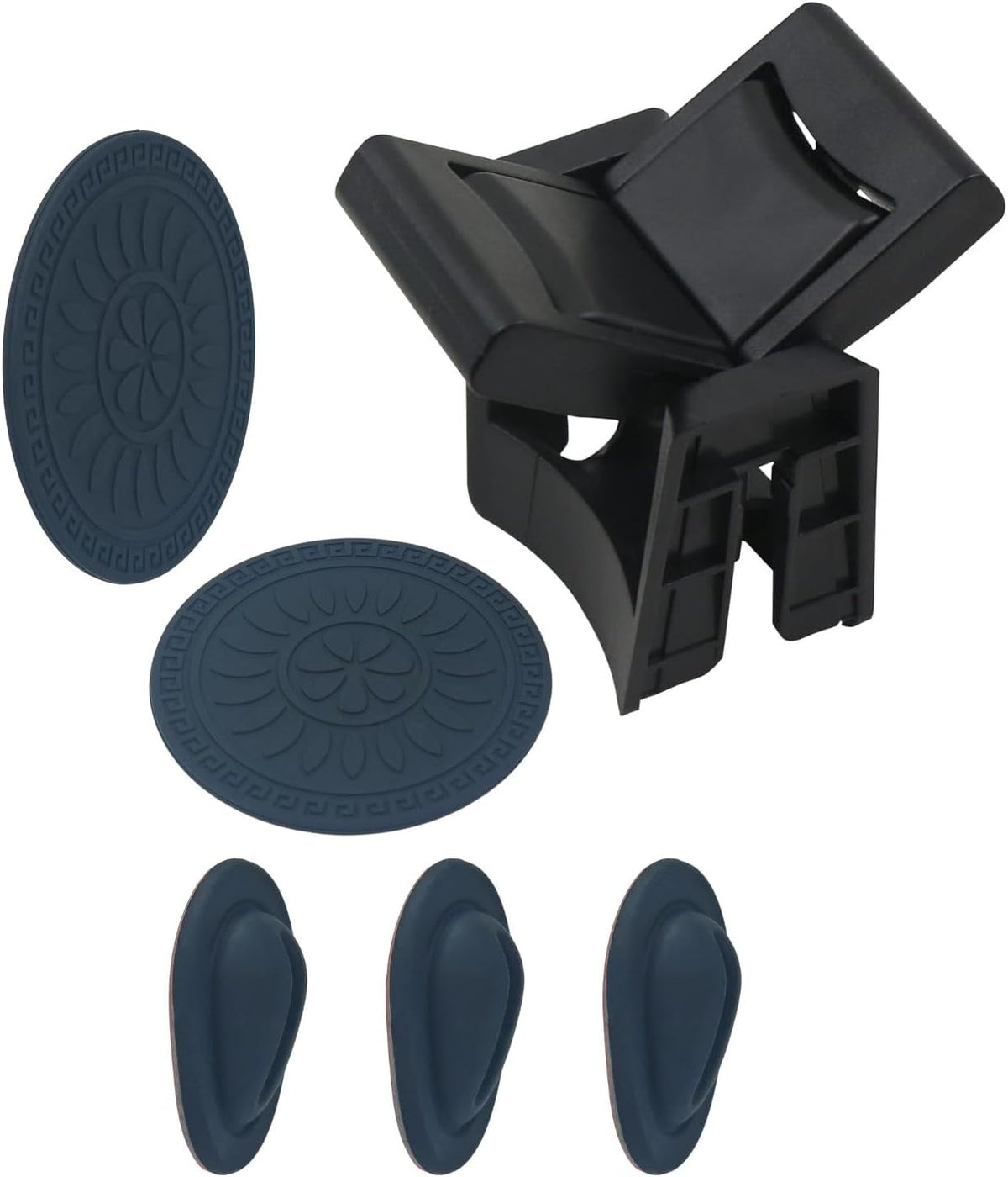 Cup Holder Insert for Toyota Highlander 2014-2021 - Includes Anti-Slip Rubber Coaster & Small Bottle Position Limiter - Car Accessory Upgrade Kit