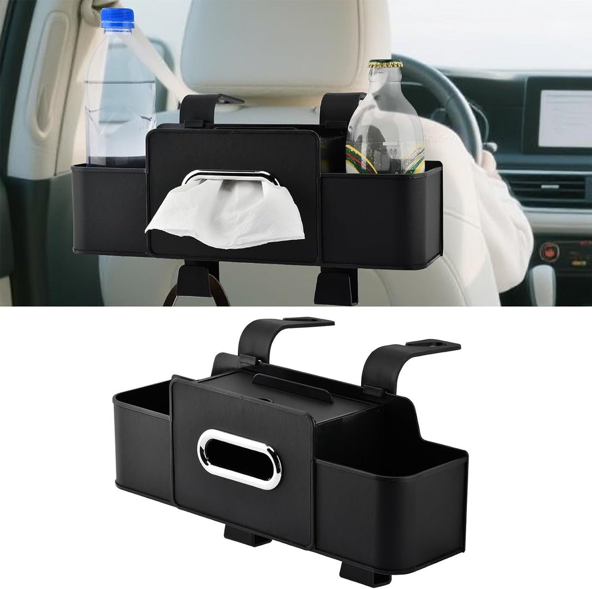 Back Seat Car Organizer, 4-in-1 Multifunctional with Extra Large Capacity
