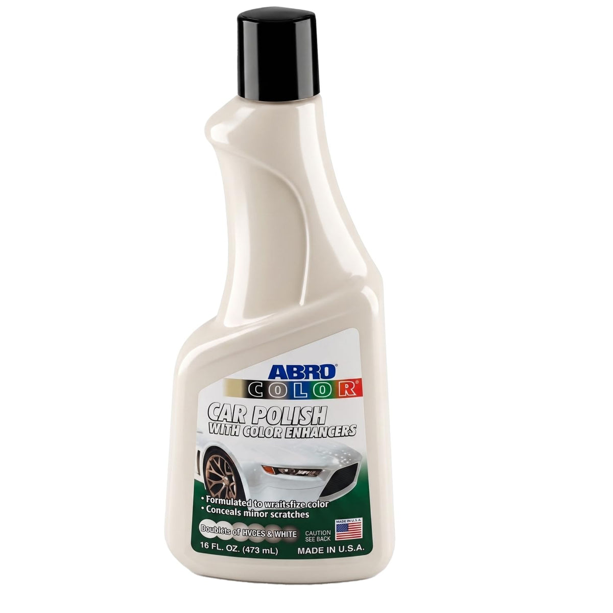 ABRO Red Car Polish 16 oz, Paint Restorer, Gloss & Shine Wax