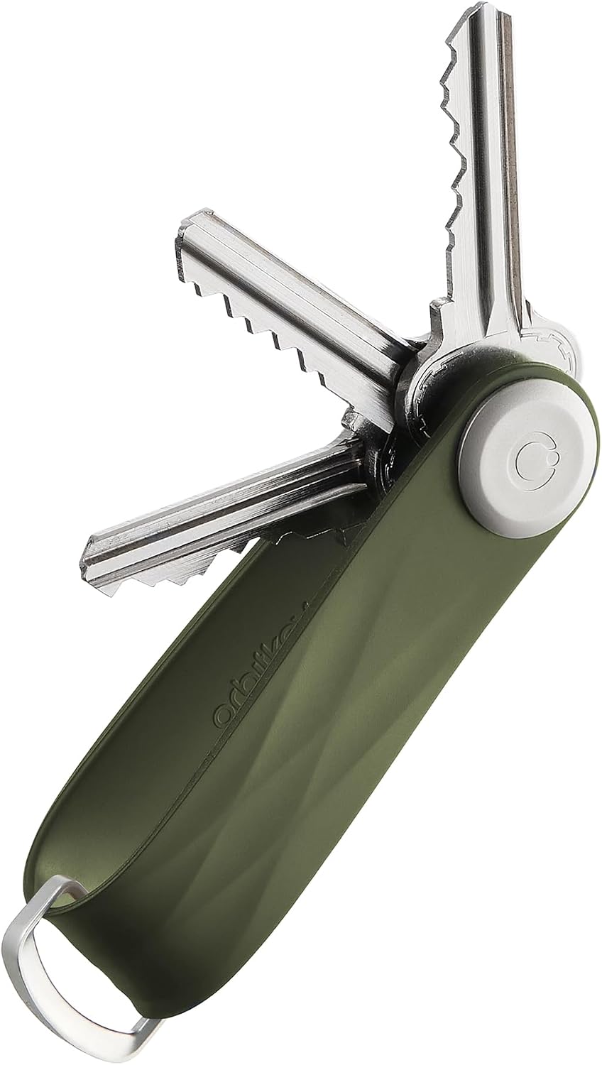 orbitkey New Active Key Organizer Lite w/updated D-Ring | Weather Resistant, Stainless Steel Locking Mechanism
