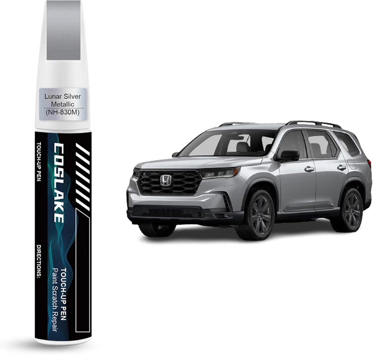 Car Touch Up Paint(Platinum White Pearl(NH-883P)) for Honda, Car Paint Scratch Repair Kit, Quick & Easy Solution to Repair, 2 in 1 Scratch Remover Pen with Color-Matched