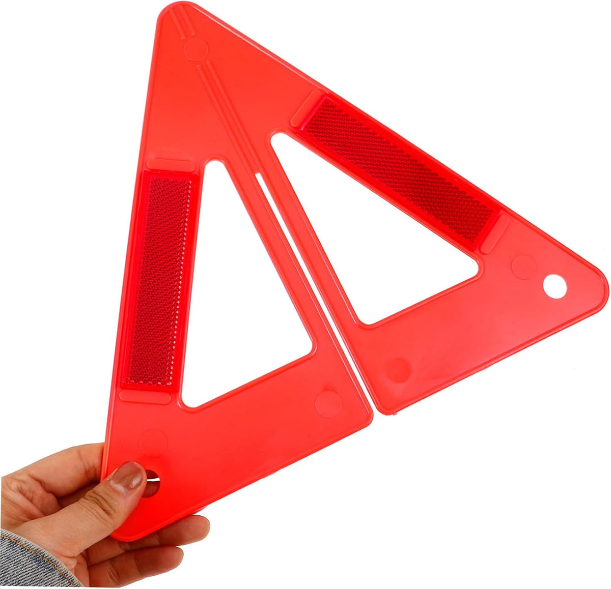 Foldable Reflective Triangle Road Warning Sign for Car Emergencies