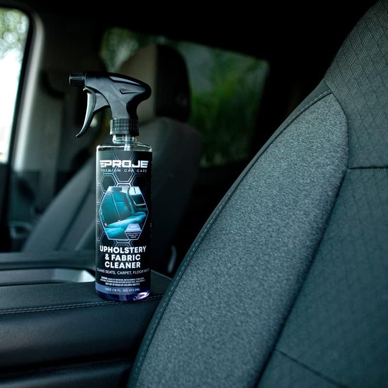PROJE' Upholstery & Fabric Cleaner - Effective Carpet Cleaner - Stain remover - Eliminates Odors - Car Seat Cleaner - 16 Fl Oz