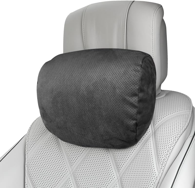 Car Neck Pillow - 100% SUGENRO Sorona Bio-Fiber Headrest, Cloud-Soft Cervical Support for Neck Pain Relief, Breathable & Skin-Friendly, Ergonomic Design for Driving & Travel Comfort
