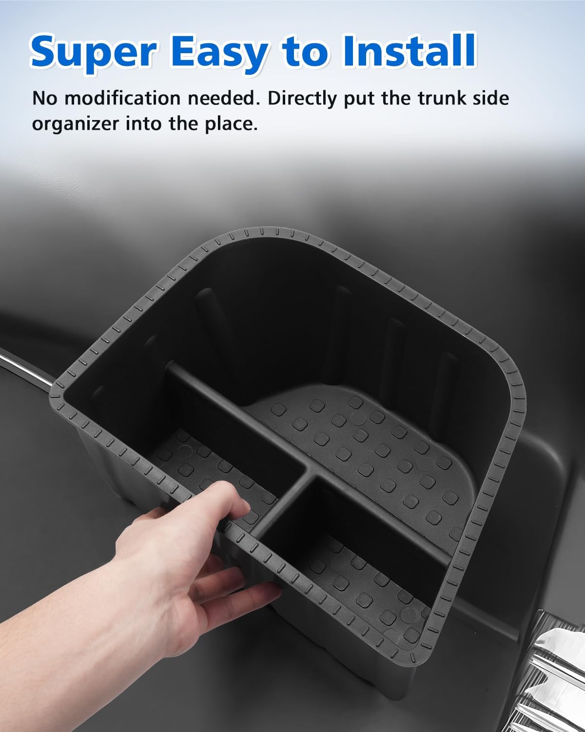 Karltys Rear Side Trunk Storage Bins for Toyota Corolla Cross 2022-2026 AWD, 2 Pcs Cargo Side Pocket Organizer Boxes, ABS Side Storage Tray Accessories, Not for Hybrid or FWD
