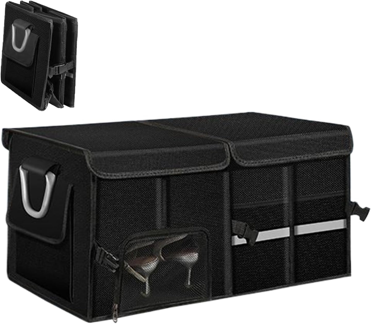 Trunk Organizer for SUV Foldable Large Capacity Multi Compartment