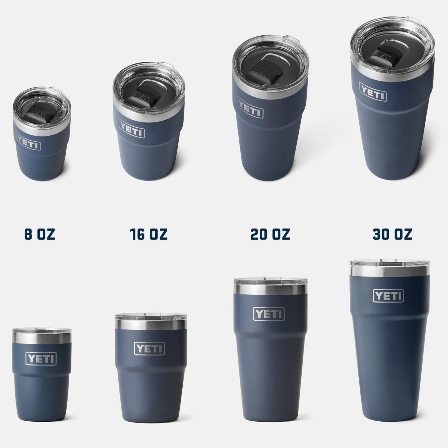 YETI Rambler 16 oz Stackable Tumbler, Vacuum Insulated, Stainless Steel with MagSlider Lid | Stackable