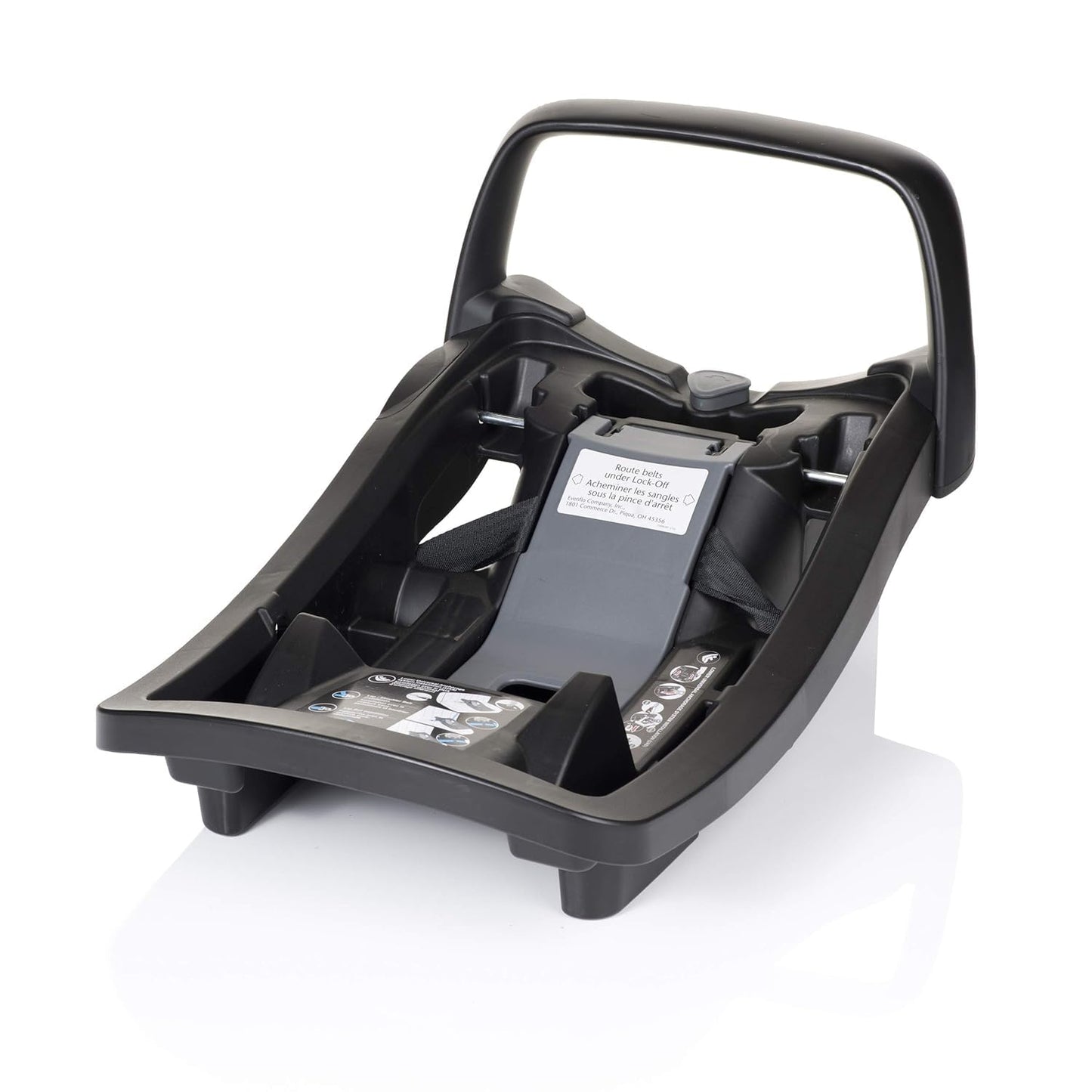 Evenflo Pivot Suite Modular Travel System with LiteMax Infant Car Seat, Dunloe Black