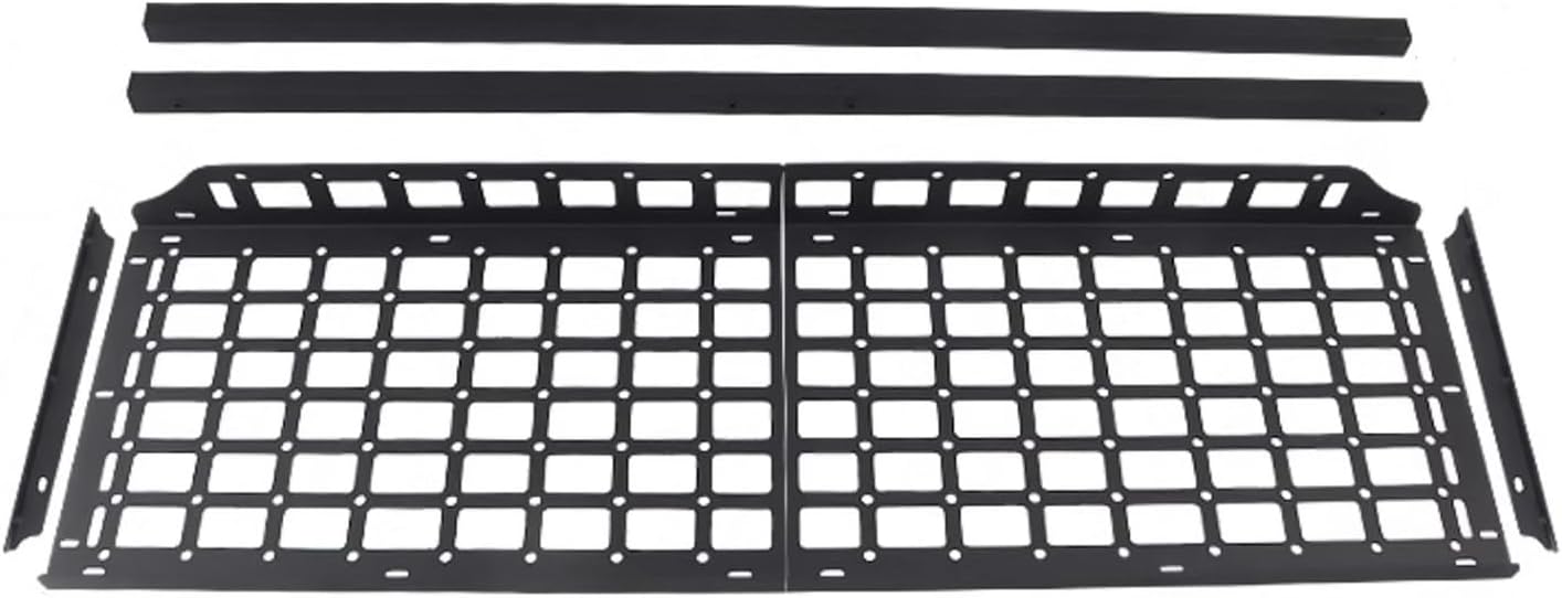 HIGH FLYING for Subaru Forester 2019-2024 Car Accessories Modular Storage Molle Panels System Trunk Shelf Luggage Storage Carrier Trunk Organizer Aluminum Alloy (Side Panels+Shelf)