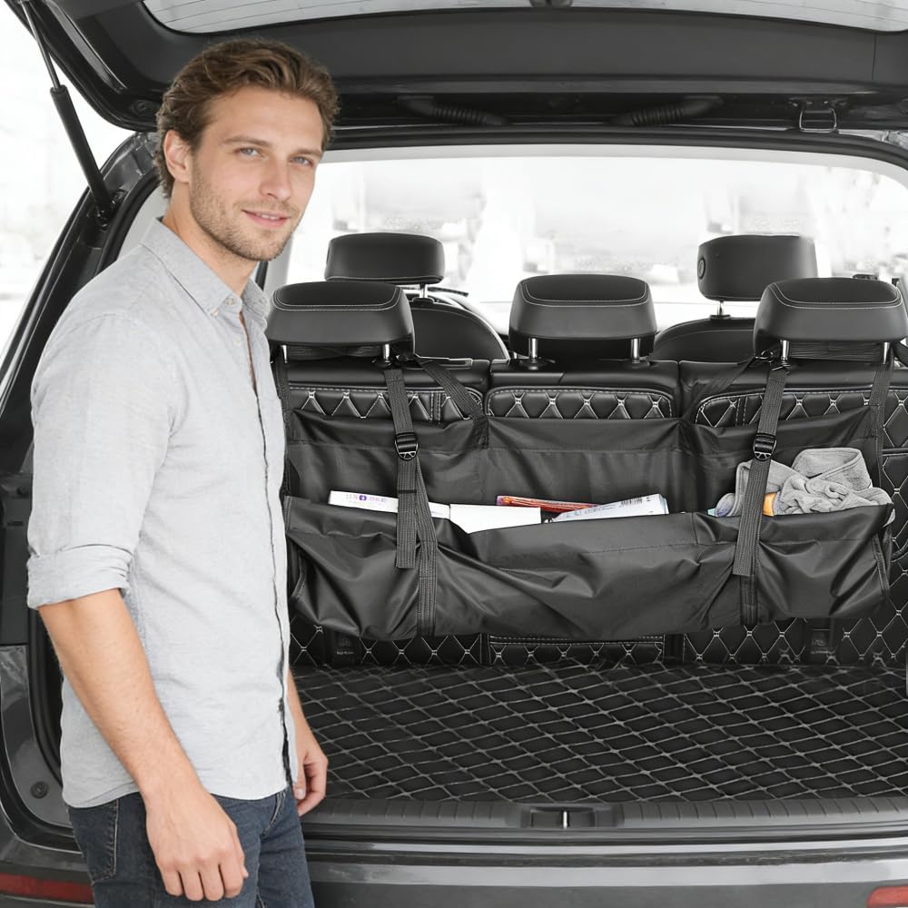 Car Trunk Organizer, Large Capacity Trunk Organizer for SUV