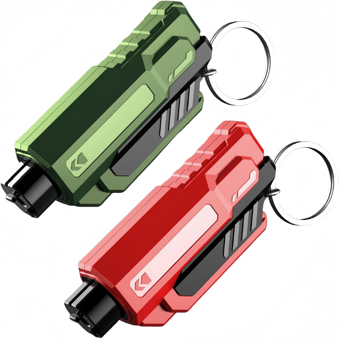 Window Breaker and Seatbelt Cutter Keychain,2 in 1 Car Safety Hammer Glass Break Under Water,Emergency Window Punch Escape Tool for Vehicle (3, redgreenorange)