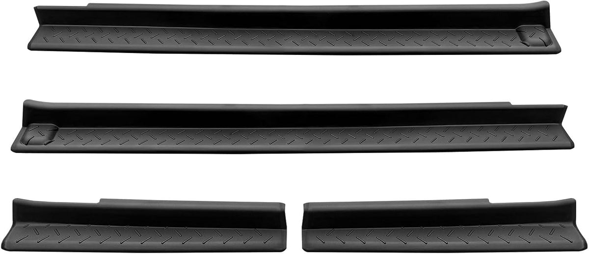 Door Sill Guards Protectors for Jeep Wrangler JK JKU 2007-2018 4 Door