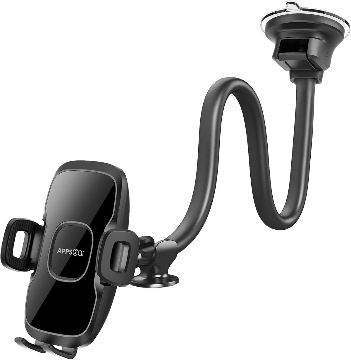 APPS2Car 14'' Gooseneck Car Truck Phone Holder, Windshield Phone Mount