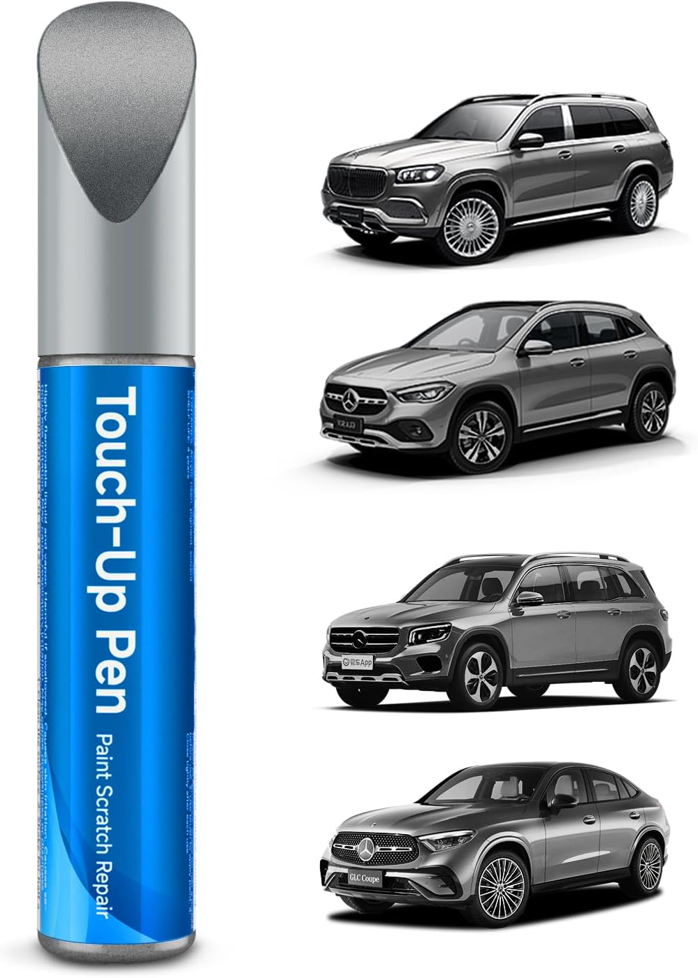 040/9040 Black/Jet Black Touch Up Paint Compatible With Mercedes-Benz Exact Match Car Paint Pen Scratch Repair