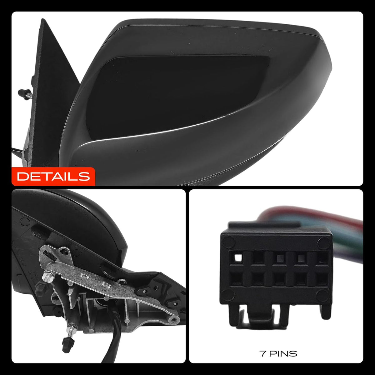 A-Premium Driver Side Power Door Mirror Compatible with Jeep