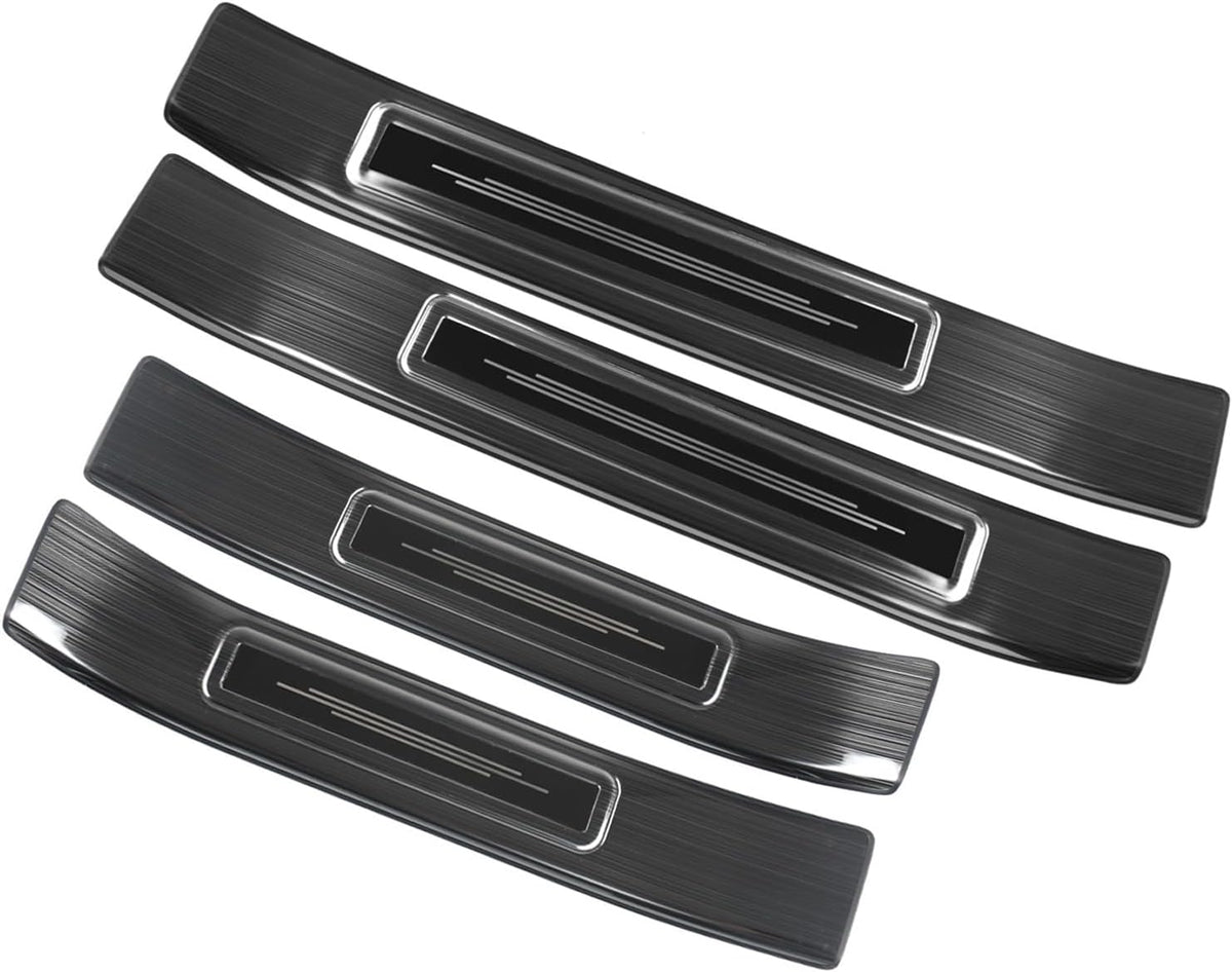 Stainless Steel Door Sill Protector for Toyota Sienna 2021-2025 2026 LE/XLE/XSE/Limited/Platinum Accessories Interior Door Entry Guard Cover Trim