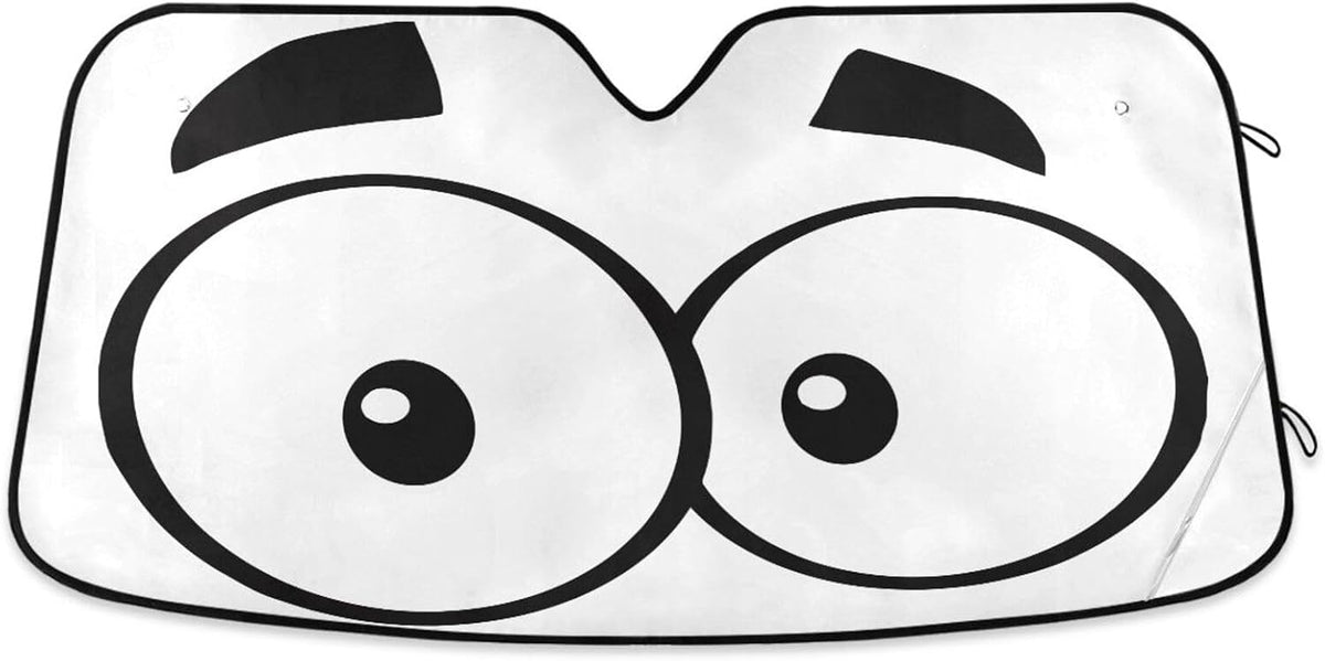 Car Windshield Sun Shade Highland Cows Florals Foldable UV Ray Sun Visor Protector Sunshade to Keep Your Vehicle Cool 55" x 27.6"