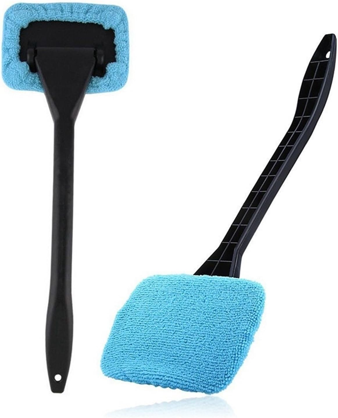 Car Front Windshield Defogging Brush Dust Removal Car Cleaning Tool Long Handle Household Glass Clean Brushes(Dark blue)