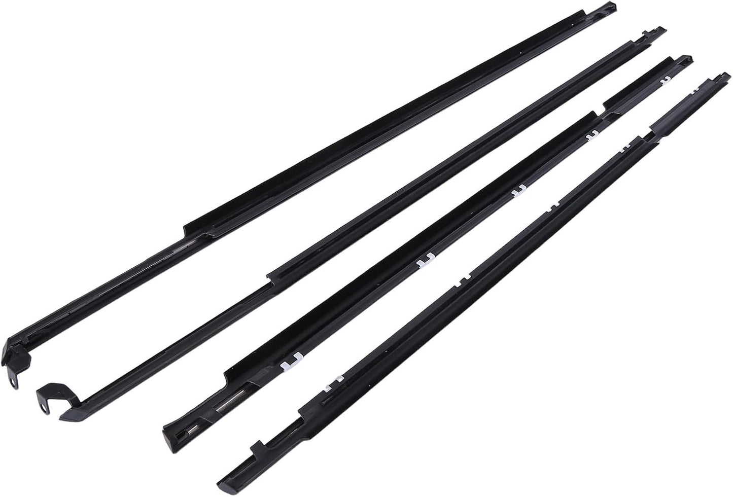 4 Pieces Car Door Moulding Trim Weatherstrip for Toyota with Corolla AE110 1995-2002 - Fits 95-02 Corolla, Comprehensive Door Dust Trim Set for Durability