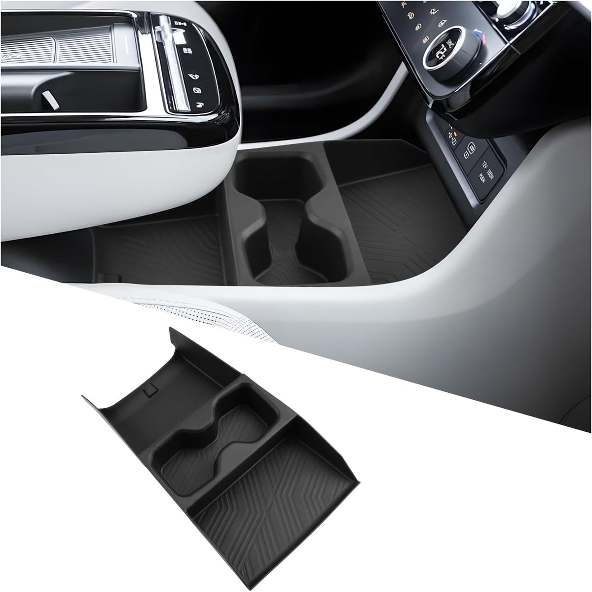 Ruiya 2019-2025 2026 Mazda3 Center Console Organizer for Mazda3 Hatchback/Sedan Accessories ABS Material Armrest Console Organizer Compatible with 2019-2022 2023 2024 2025 2026 Mazda Mazda3