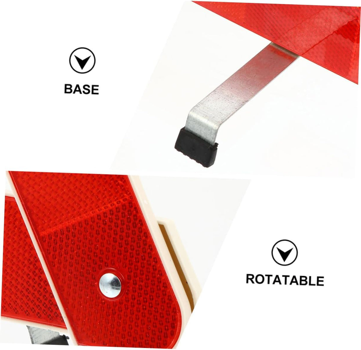 3pcs Foldable Reflective Warning Triangle Signs for Car Truck