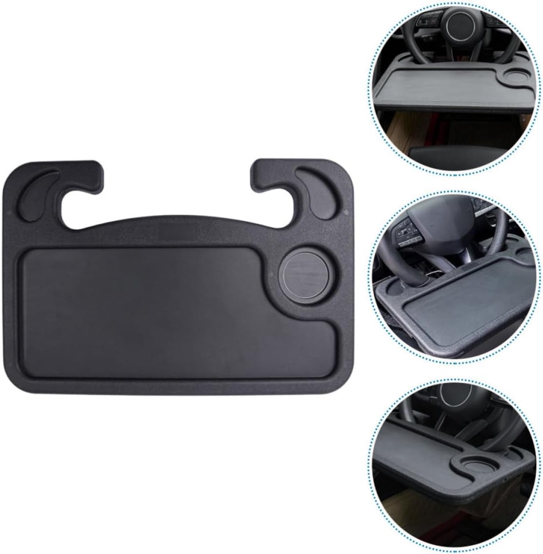 Portable Car Steering Wheel Tray Table for Laptop and Meals