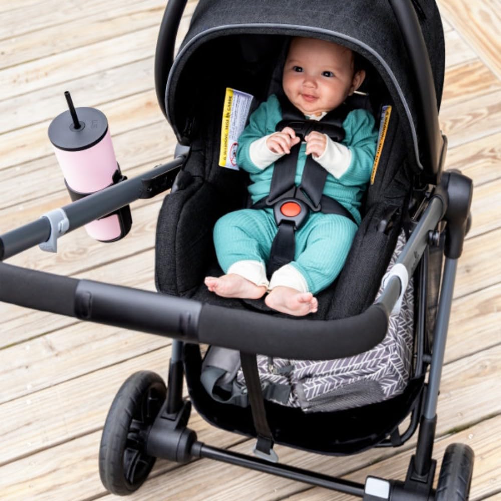Pivot Xpand Modular Travel System with LiteMax Infant Car Seat with Anti-Rebound Bar (Ayrshire Black)