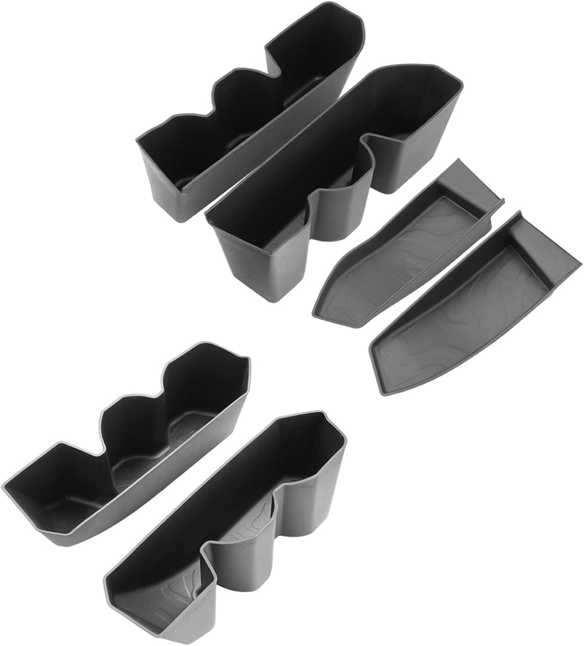 2024 2025 2026 Tacoma Center Console Organizer for Toyota Tacoma (All Trims), Durable ABS Plastic&Anti-Slip Rubber Console Tray Glove Insert 2025 2026 Tacoma Accessories (with Red Mats)