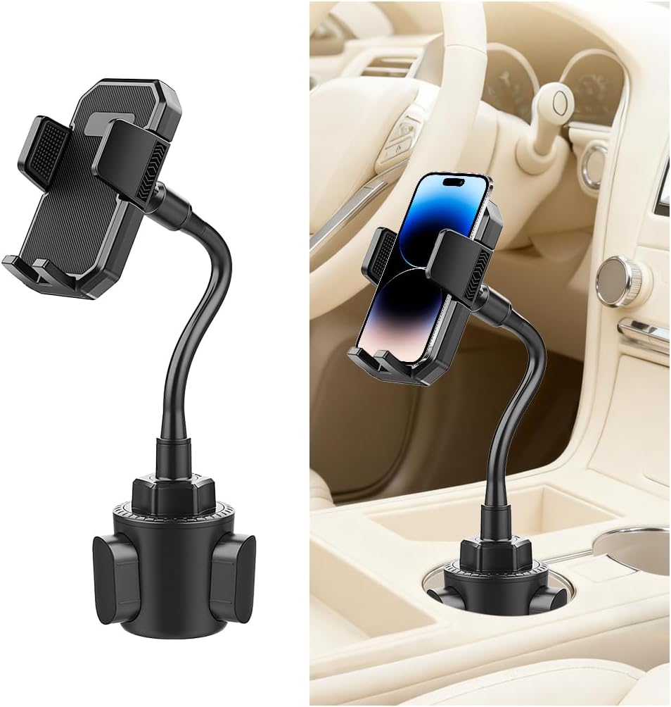 360° Rotatable Long-Neck Cup Holder Phone Mount, Style X907