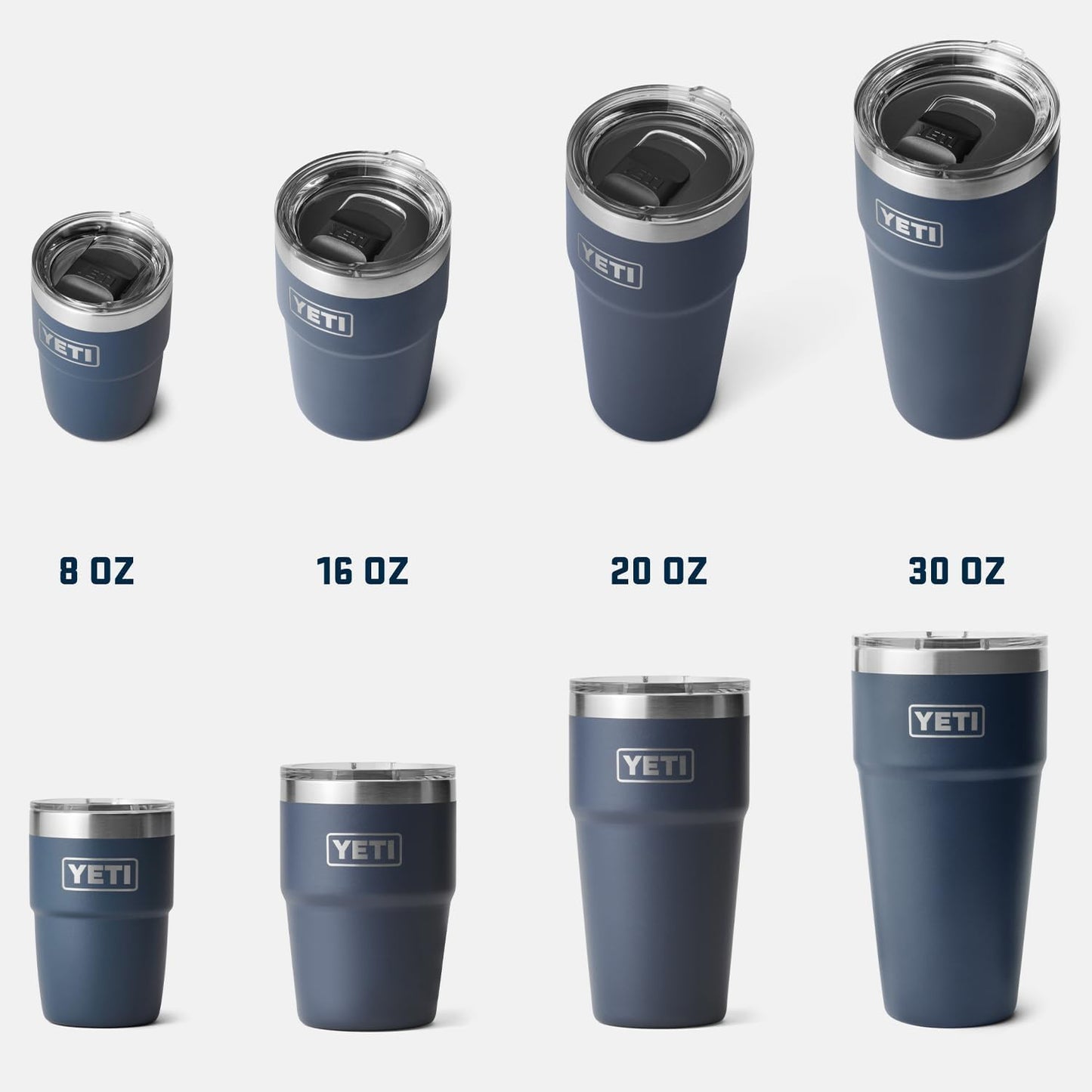 YETI Rambler 16 oz Stackable Tumbler, Vacuum Insulated, Stainless Steel with MagSlider Lid | Stackable
