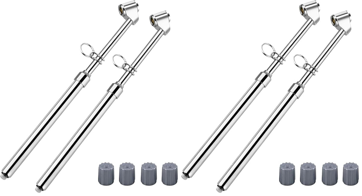 ATsafepro Dual Head Tire Pressure Gauge - 10-150PSI, Heavy Duty Stainless Steel, Accurate Tire Pressure Checker for Truck, RV, Car, Motorcycle,Portable Black Air Gauge Easy to Use (Pack of 2)