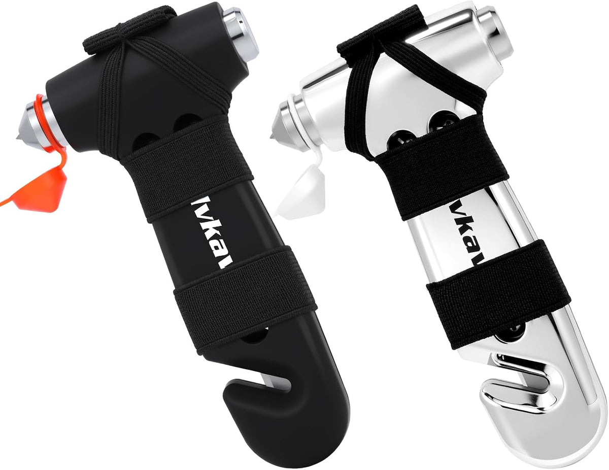 Window Breaker, Emergency Escape Hammer, 3-in-1 Window Breaker & Seat Belt Cutter, Window Glass Breaker, Car Safety Tool for Vehicle, Office, Home