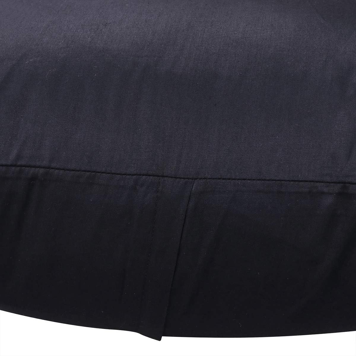 Thmyo 4-Pack 100% Cotton Comfortable Solid Decorative Throw Pillow Case Square Cushion Cover Sublimation Blank Pillow Covers DIY Pillowcases (Only Covers,Not Pillow Shams)(20x20inch/50x50cm,Black)