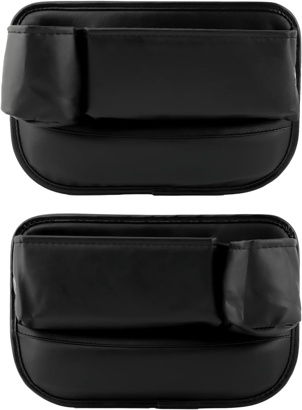 2‑Pack Anti‑Drop Car Seat Gap Filler Organizer, Leather Console Organizer